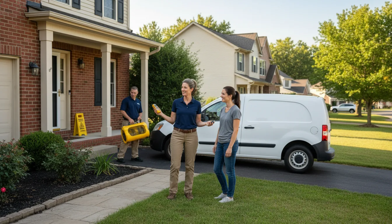 Residential water damage restoration in Creedmoor, NC